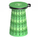 Collapsible Telescopic Camping Stool, Light Green, Portable Seat for Outdoor Activities, Fishing, Beach Trips, and Hiking, Durable PP Material with Bamboo-Style Finish