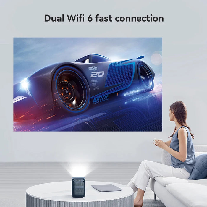 Smart 1080p Projector with Android 9 and Bluetooth