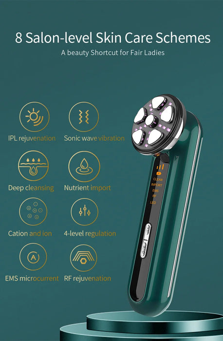  Five modes for deep cleansing, skin rejuvenation, and nourishing care 