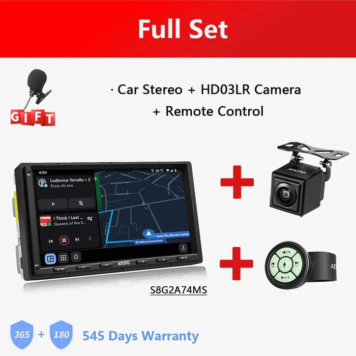 Versatile 7-inch Android car stereo with 4G LTE, Wi-Fi, Bluetooth 50 & 41 connectivity
