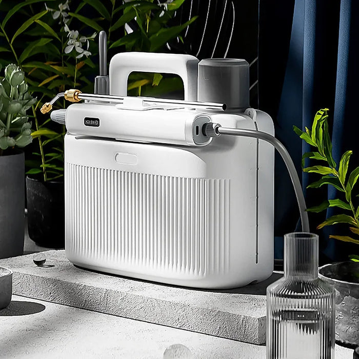 Electric portable sprayer with extension tube for gardening and cleaning