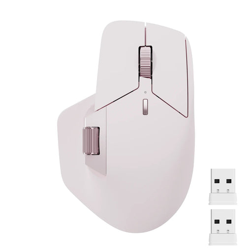 Rapoo MT760M Ergonomic Wireless Bluetooth Mouse Multi-Mode 4000 DPI Mini Light Pink for comfortable and efficient use
