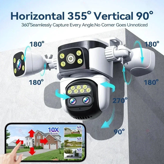 10K Outdoor PTZ WiFi Camera with Auto Tracking