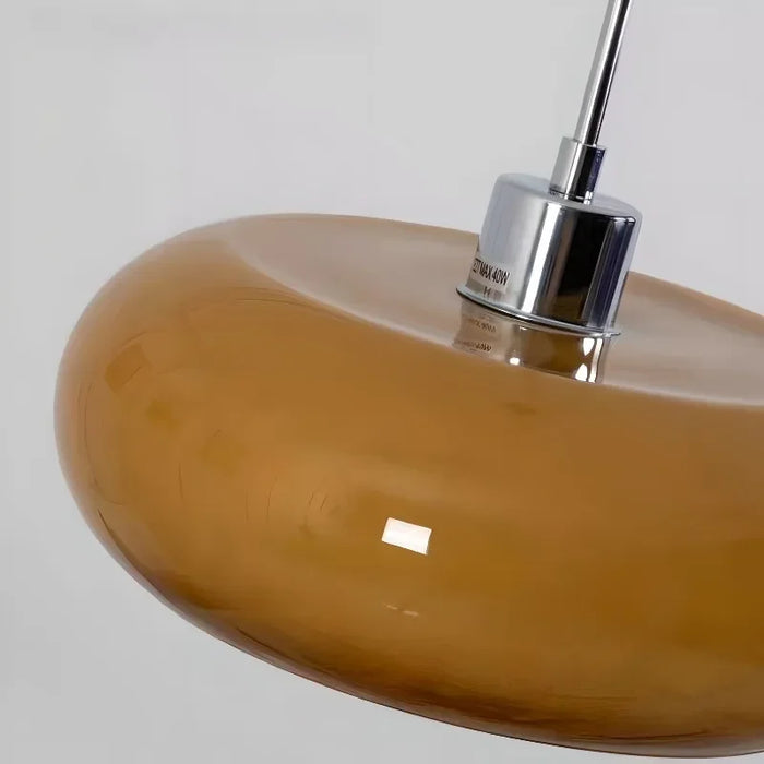 Decorative White LED Pendant Light – Modern Retro Style, AC Powered Orange