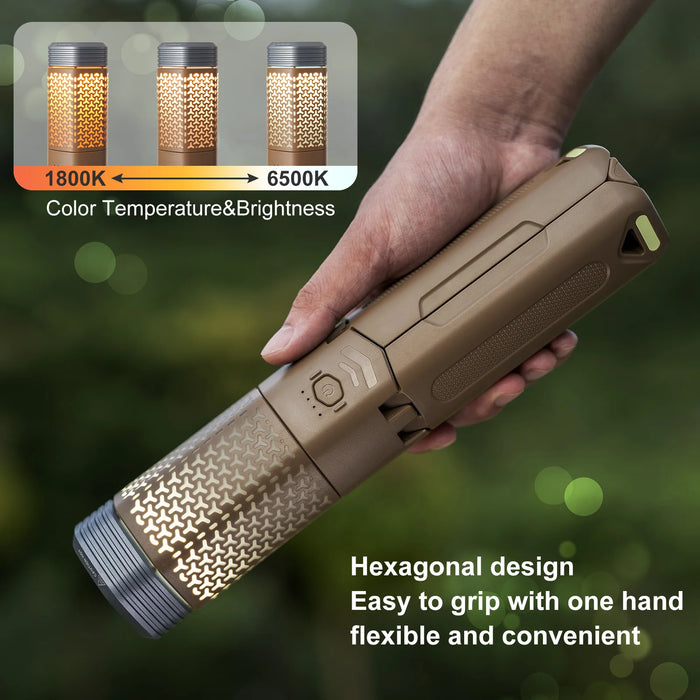 Rechargeable Outdoor Flashlight with Magnetic Base