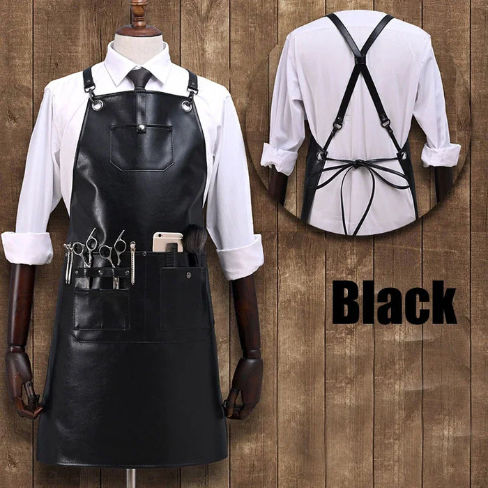 Unisex and versatile apron suitable for men and women in various industries such as salons, coffee shops, bistros, bakeries, and tattoo parlours
