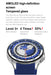 Blue strap 143 AMOLED smartwatch with Bluetooth call and heart rate tracker