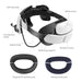 Head Strap with Twin Battery Pack for Meta Quest 2 VR Charger Dock & Power Station: Comfortable and convenient battery-powered head strap for VR gaming