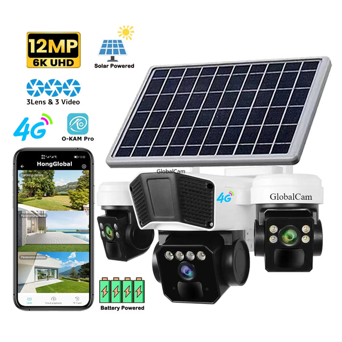 Outdoor Wireless 4G PTZ Camera with Solar Power and Night Vision
