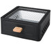 Camping Barbecue Stove Square Charcoal Heater black with white inside for versatile outdoor use