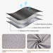 Waterproof black patio table cover with umbrella hole, 270cm size