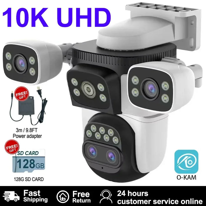 10K Outdoor PTZ WiFi Camera with Auto Tracking