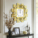 Elegant and sophisticated 60CM gold irregular wall clock with a modern geometric shape