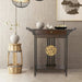 Vintage Rustic Console Table with Pull Drawer & Shelf - FLUXA