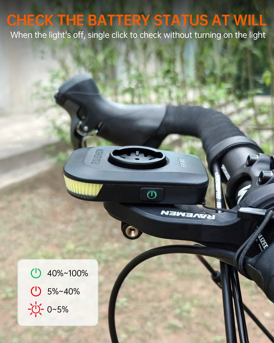 Durable and Waterproof Bike Headlight with Secure Mounting and Universal Compatibility