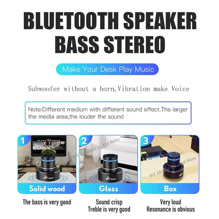 Smart Metal Speaker with Touch Controls and 360° Sound