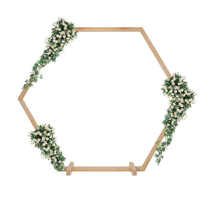 Rustic wedding arch with a timeless design for garden ceremonies