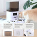 Automatic feeder double bowl with WIFI capabilities for cats and dogs
