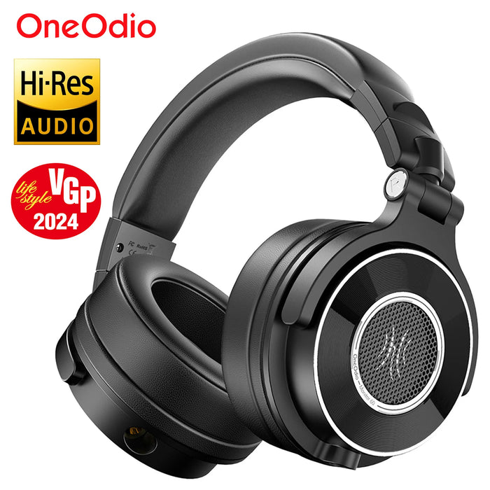 Studio Monitor DJ Headphones with Detachable Cables & Mic Blue