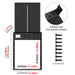 Automatic chicken coop door package includes installation kit and user manual for quick and tool-free setup