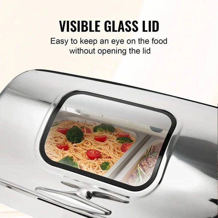 Silent Operation Chafing Dish with Lid Handle