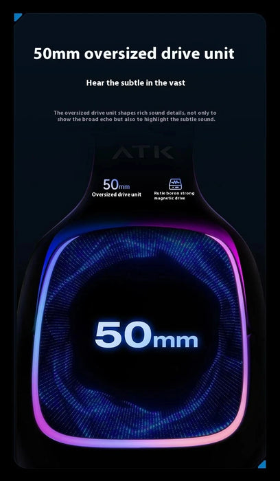 Wireless Gaming Headset Black with Mic and Noise Reduction
