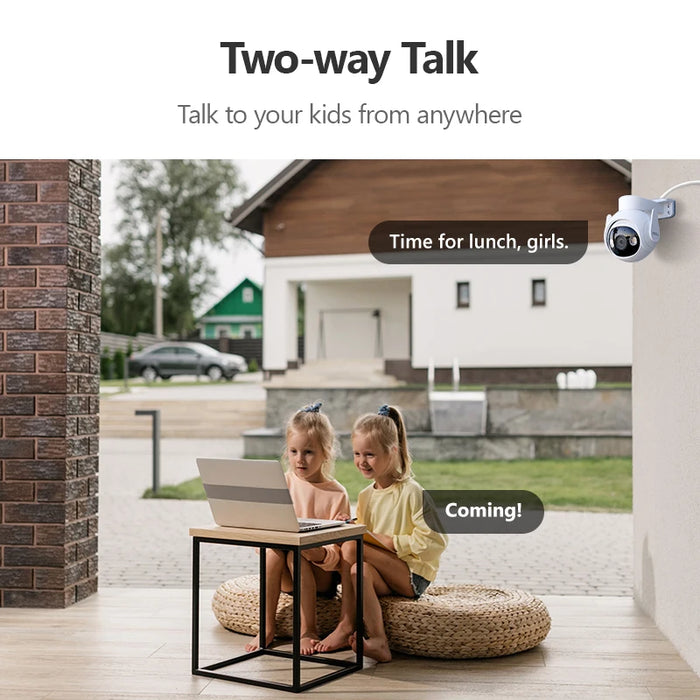 Dual 5MP Waterproof Outdoor Wi-Fi Security Cameras