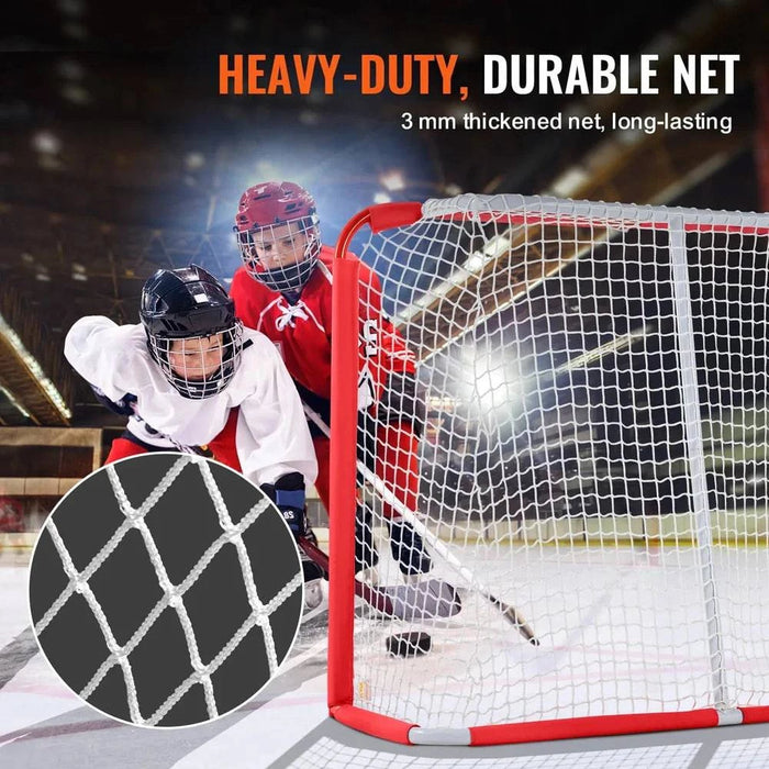 Portable Lightweight Steel Youth Hockey Net 120x90cm Hockey Goal - FLUXA