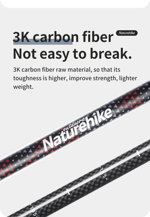 Cork-handled Telescopic Trekking Poles for long journeys