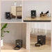 Black battery-powered 2L Smart Automatic Cat Feeder dispensing pet food