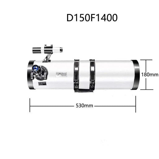 150mm objective lens diameter for enhanced light-gathering capability
