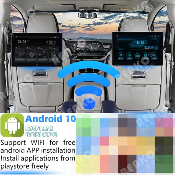 10.1" Touchscreen Car Headrest Monitor with WiFi