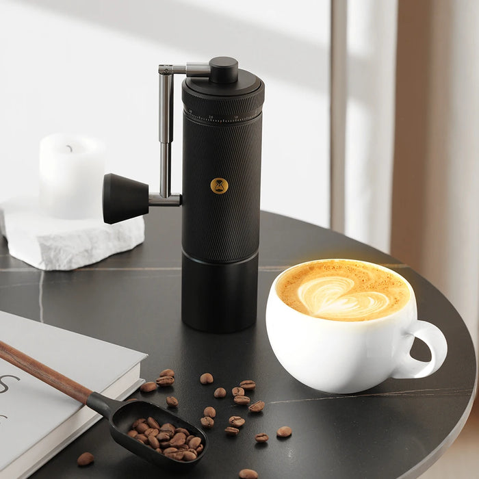 Manual Espresso Coffee Grinder with External Click Adjustment
