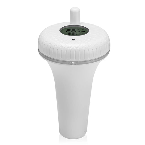 Bluetooth floating pool thermometer with IPX7 waterproof digital display for fish pond, aquarium, hot tub, and swimming pool