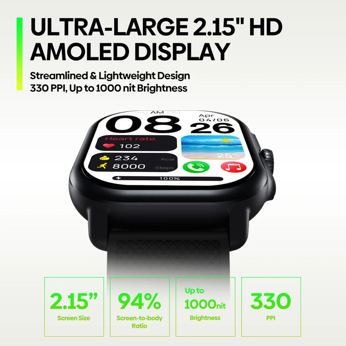 Over 100 sports modes with smart activity recognition and route import and 300mAh Li-pol battery