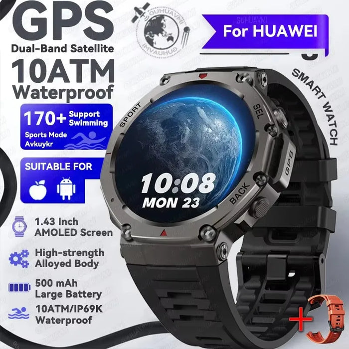 Military-Grade Smartwatch with 170+ Sports Modes
