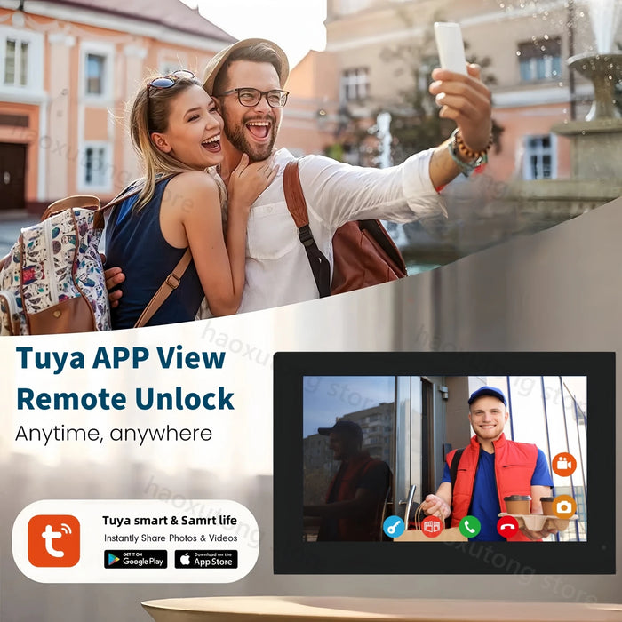 10" WiFi Video Doorbell System with 2-Wire Setup