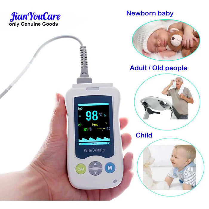 Medical-Grade Fingertip Pulse Oximeter – Portable, OLED Screen newborn infant