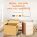 Modern/Contemporary Style Bedside Table/Nightstand with PVC Faux Leather, MDF Board, Pine Wood, Iron, Sintered Stone Materials