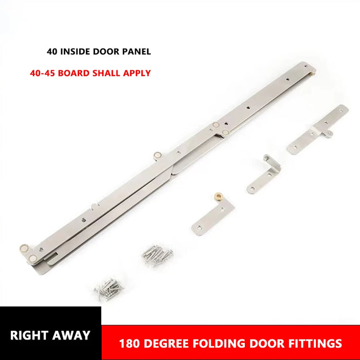 Stainless Steel Folding Door Hinge Set – 40kg Load 40 mm right away