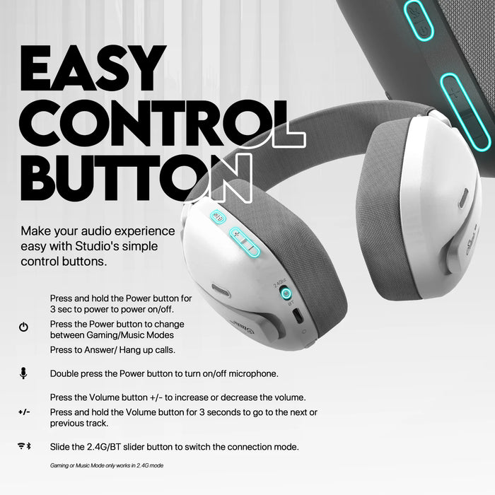 Bluetooth 7.1 Surround Gaming Headphones with Mic Pink