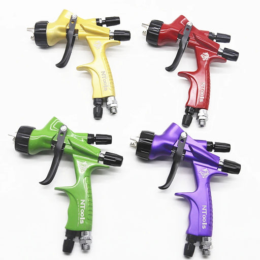 Professional 13mm HVLP Red Air Paint Spray Gun for Automotive Car Repairs