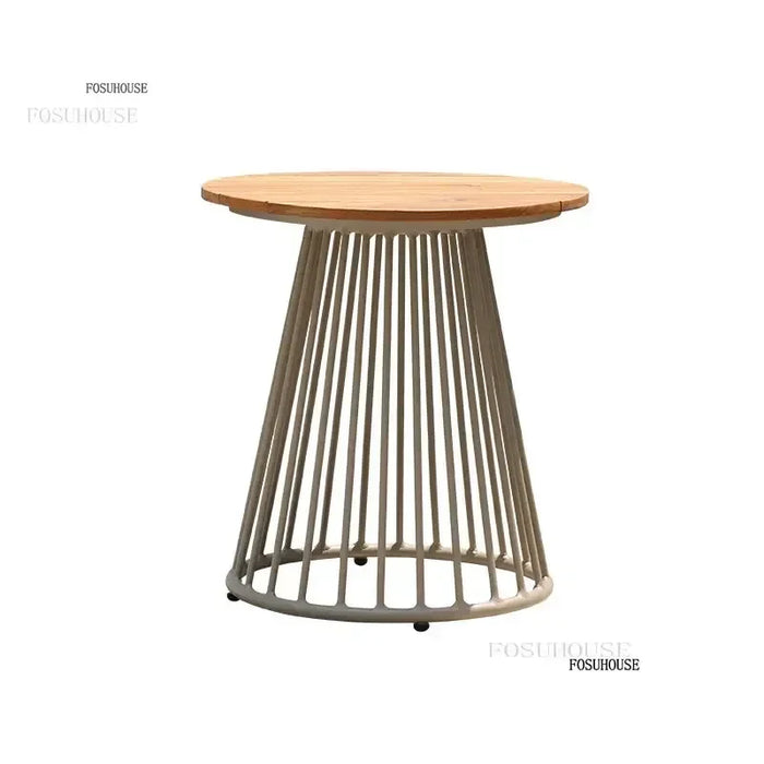 Creative Small Round Coffee Table Indoor Outdoor Use