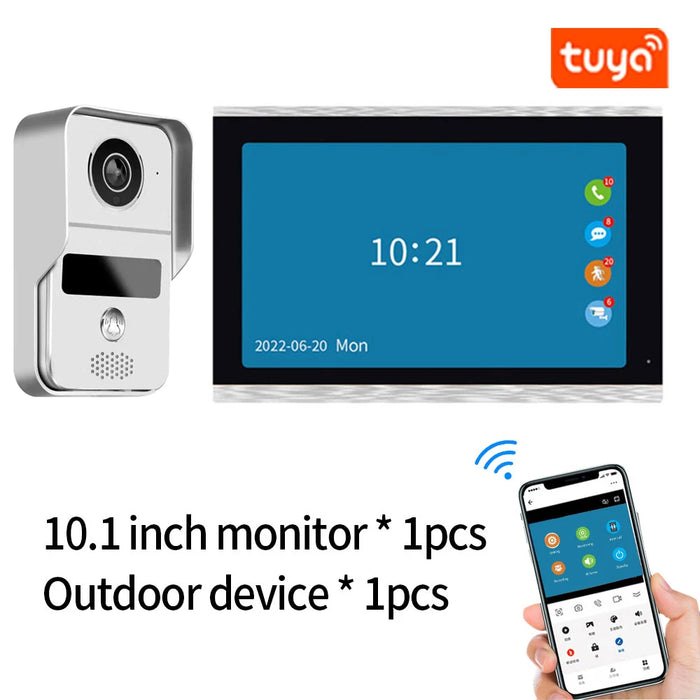 10" Smart Video Doorbell Intercom with RFID Access