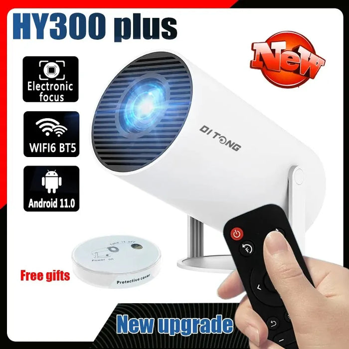 Portable 4K Android Mini Projector with WiFi & Bluetooth