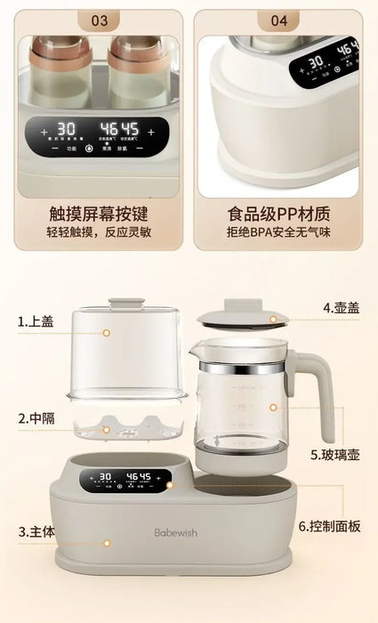Standard Style-AU 1L Thermostatic Pot, Milk Warmer & Kettle
