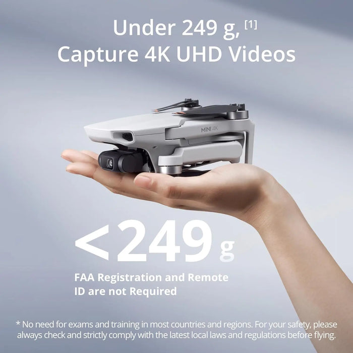 Portable 4K Camera Drone, GPS, Wi-Fi, Brushless Motor