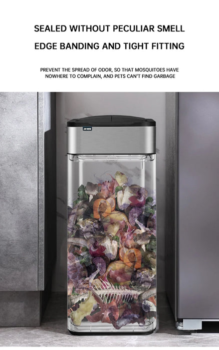 50L Automatic Induction Trash Can for Kitchen or Bathroom