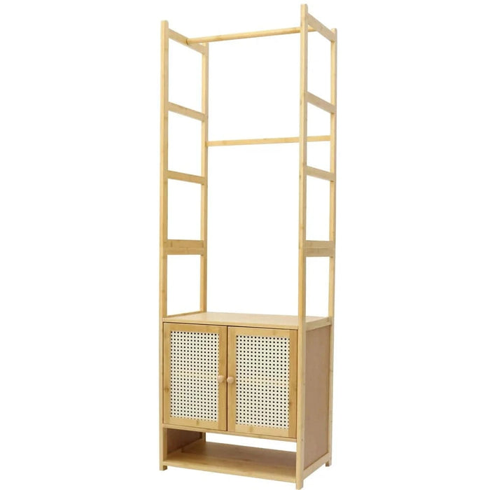 Bamboo clothes stand suitable for bedroom, closet, and living room