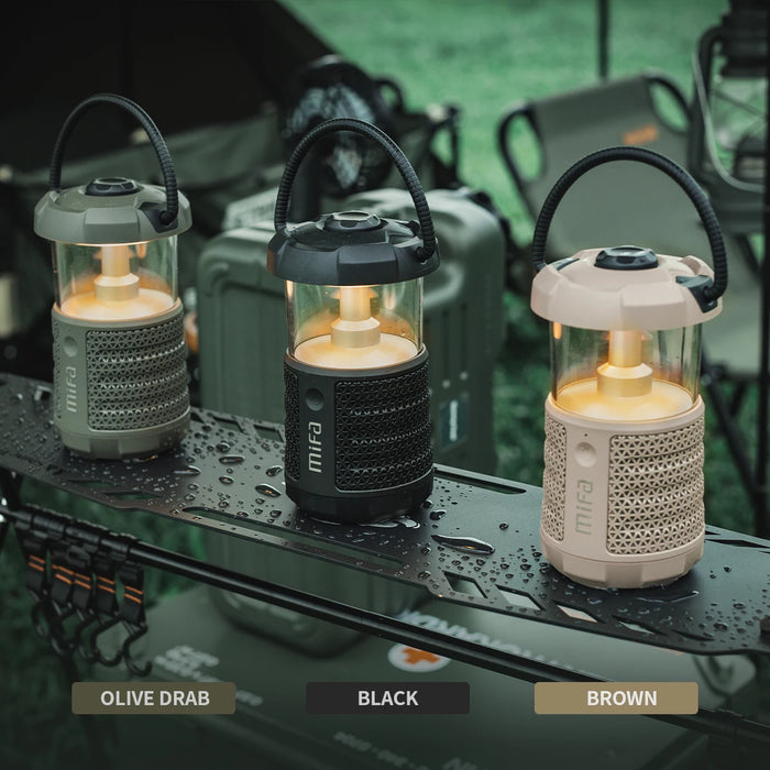 Outdoor Bluetooth Speaker with Lantern, 38H Playtime, IP67